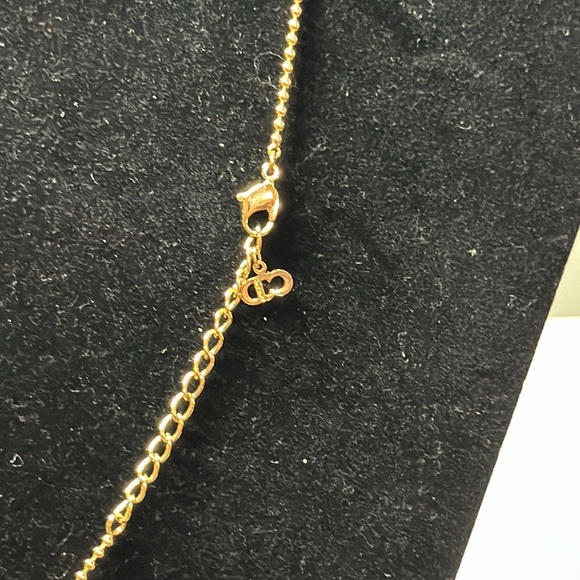 Authentic Cristian Dior Gold plate Necklace - Picture 7 of 13